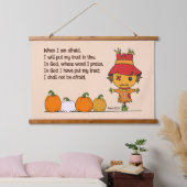 Vogelverschrikker als ik bang ben hangend wandkleed (Slaapkamer)