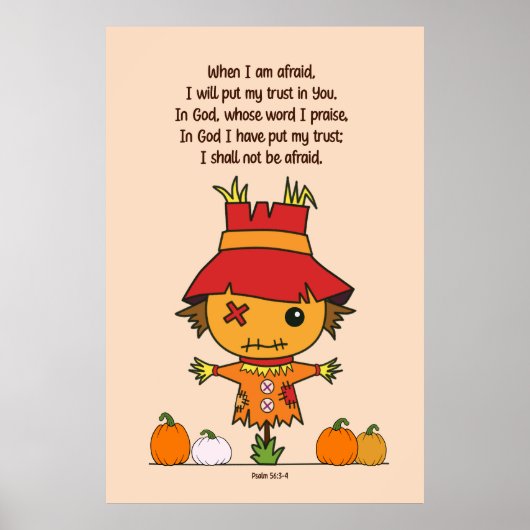 Vogelverschrikker als ik bang ben poster (Voorkant)