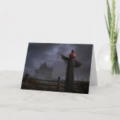 Vogelverschrikker bij het hek kaart (Voorkant)