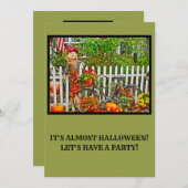 VOGELVERSCHRIKKER BIJ WITTE HOUTEN OMHEINING EN PO KAART (Voorkant / Achterkant)