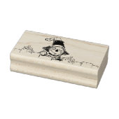 vogelverschrikker en hek illustratie art stempel (Stempel)