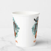 vogelverschrikker en pompoen halloween papieren bekers (Rechts)