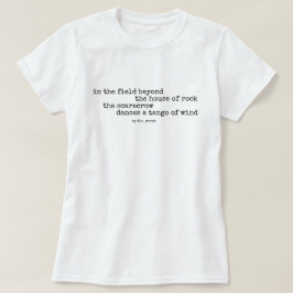 Vogelverschrikker en tango gedicht t-shirt