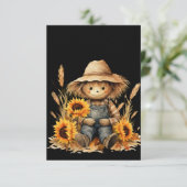 Vogelverschrikker Felicitatie  Kaart (Staand voorkant)