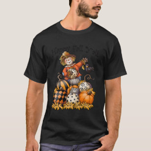 vogelverschrikker gelukkige Herfst y'all pompoen T T-shirt