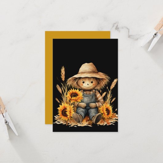 Vogelverschrikker Groet  Kaart (Voorkant / Achterkant in situ)