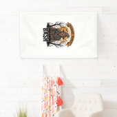 Vogelverschrikker Halloween Shirt Vintage Gravure  Spandoek (Insitu)