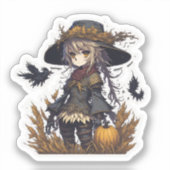 Vogelverschrikker Halloween  Sticker (Voorkant)