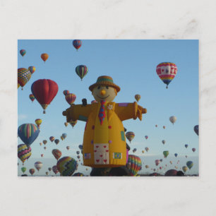 Vogelverschrikker Heet Luchtballon Ansichtkaart Briefkaart
