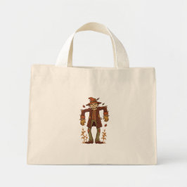 Vogelverschrikker in maisstengels mini tote bag