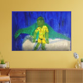 Vogelverschrikker met Bronto Canvasprint Canvas Afdruk (Insitu (Woonkamer))