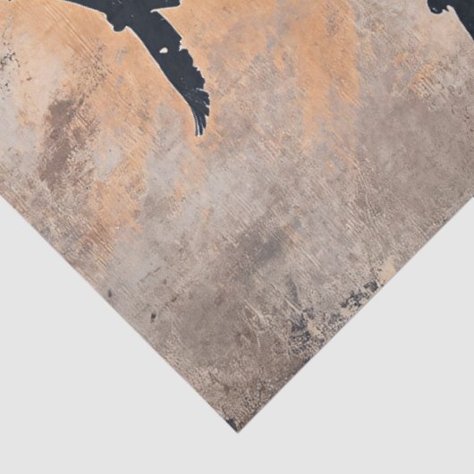 Vogelverschrikker met gloeiende ogen in Cornfield  Tissuepapier (Detail)