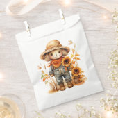 vogelverschrikker met zonnebloem bedankzakje (Geknipt)