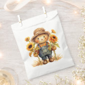 vogelverschrikker met zonnebloem bedankzakje (Geknipt)