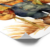 vogelverschrikker met zonnebloem poster (Hoek)