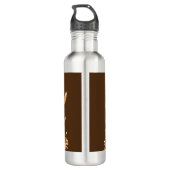 vogelverschrikker met zonnebloemen waterfles  (Achterkant)