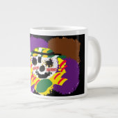 Vogelverschrikker patch knuffel grote koffiekop (Voorkant rechts)