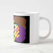 Vogelverschrikker patch knuffel grote koffiekop (Rechts)
