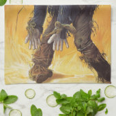 Vogelverschrikker uit Wizard of Oz, Klassieke Spro Theedoek (Gevouwen)