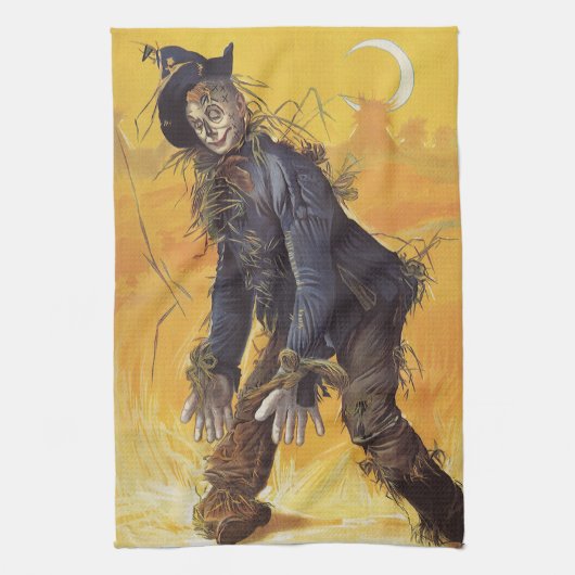 Vogelverschrikker uit Wizard of Oz, Klassieke Spro Theedoek (Verticaal)
