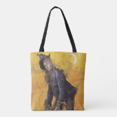 Vogelverschrikker uit Wizard of Oz, Klassieke Spro Tote Bag (Achterkant)