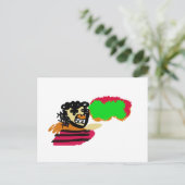 Vogelverschrikker vreugde briefkaart (Staand voorkant)