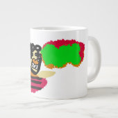 Vogelverschrikker vreugde grote koffiekop (Voorkant rechts)