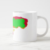 Vogelverschrikker vreugde grote koffiekop (Rechts)