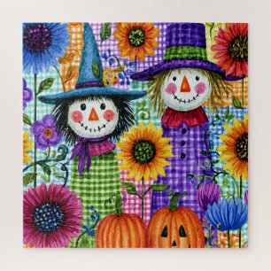Vogelverschrikkers en Pompoenen, Halloween, Legpuzzel