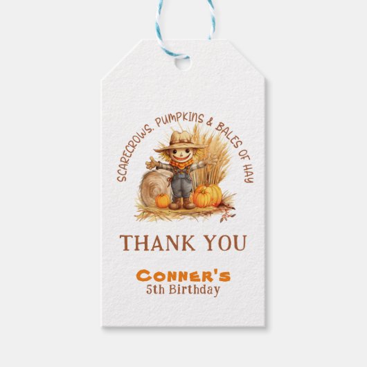 VOGELVERSCHRIKKERS POMPOENEN & BALEN VAN HAY MODER CADEAULABEL (Voorkant)