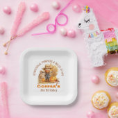 VOGELVERSCHRIKKERS POMPOENEN & BALEN VAN HAY MODER PAPIEREN BORDJE (Feest)