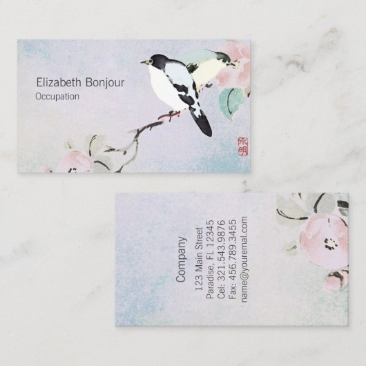 Vogelversoepeling - Visitekaartjes (Voorkant / Achterkant)