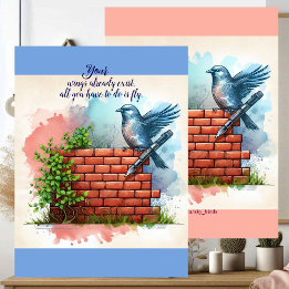 Vogelvleugels bestaan al Aanmoediging Vliegcitaat