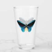 Vogelvleugelvlinder Glas (Achterkant)