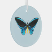 Vogelvleugelvlinder Glas Ornament (Voorkant Rechts)
