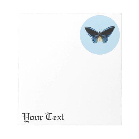 Vogelvleugelvlinder Notitieblok (Voorkant)