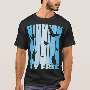 Vogelvlieg gratis kunstwerk vogelkijker vogel lief t-shirt