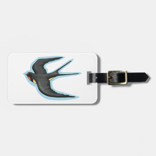 Vogelvliegen Bagagelabel (Voorkant horizontaal)