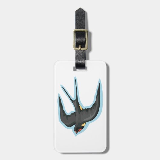 Vogelvliegen Bagagelabel (Voorkant verticaal)