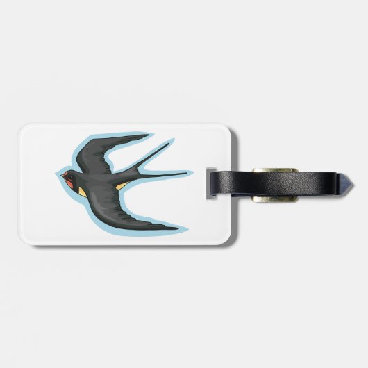 Vogelvliegen Bagagelabel (Achterkant horizontaal)