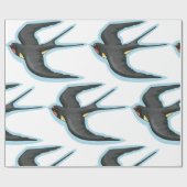 Vogelvliegen Cadeaupapier (Vlak)