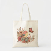 Vogelvliegen en vlinders tote bag (Voorkant)