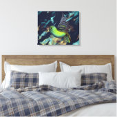 Vogelvliegen op Abstracte achtergrond Canvas Afdruk (Insitu (Slaapkamer))