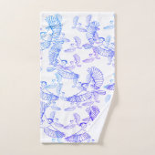 Vogelvliegen patroon bad handdoek (Handdoek)