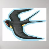 Vogelvliegen Poster (Voorkant)