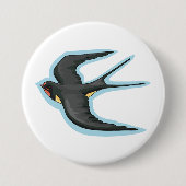 Vogelvliegen Ronde Button 7,6 Cm (Voorkant)