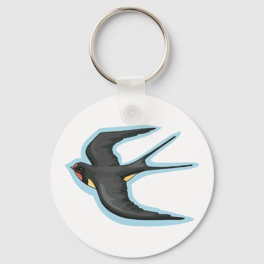 Vogelvliegen Sleutelhanger (Achterkant)