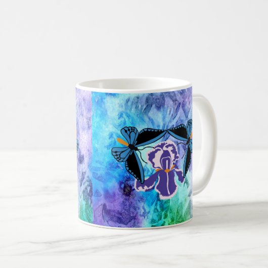 Vogelvlinder op Iris Mok (Voorkant rechts)