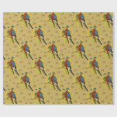 vogelvloerpapier cadeaupapier (Vlak)
