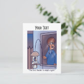 Vogelvoeder Briefkaart (Staand voorkant)